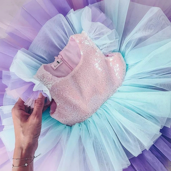 Whimsical Unicorn Tulle Ballet Dress